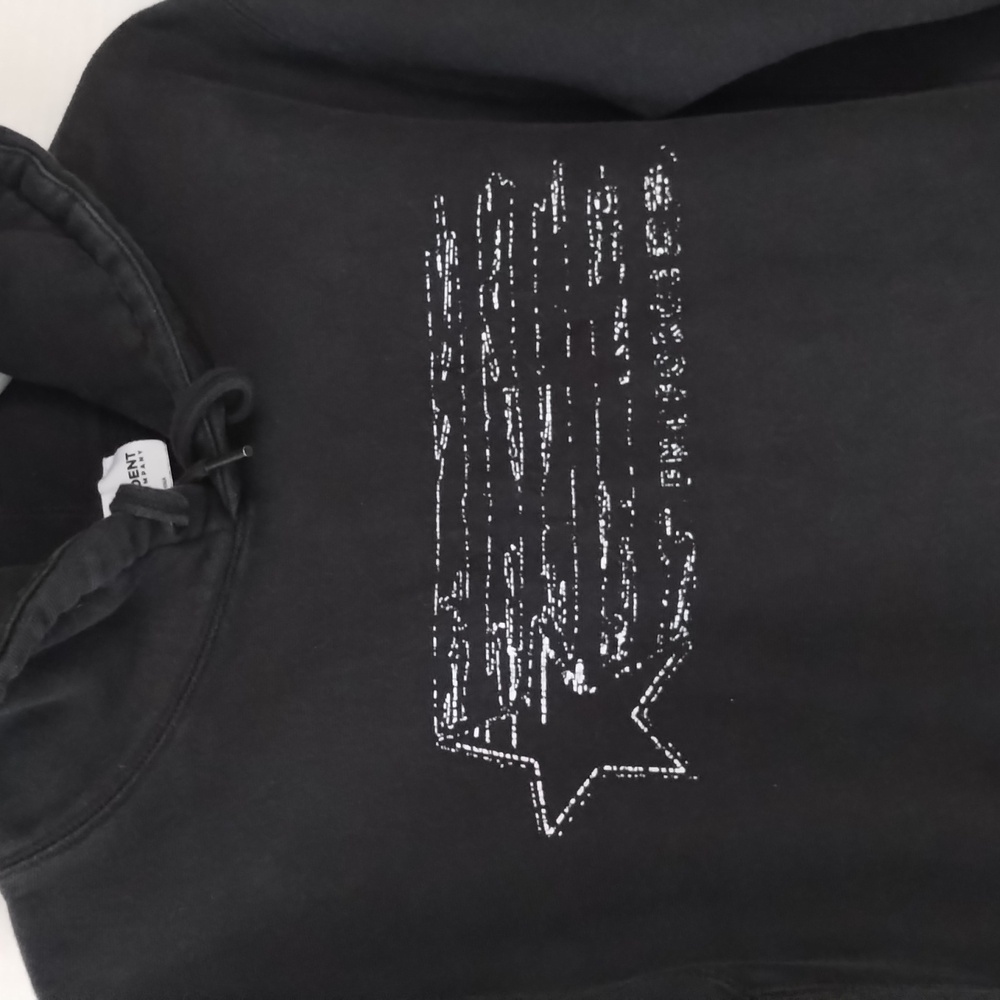 Independent Trading Co. ENRFORCE Men's Black Hoodie with Star Design SZ medium - Picture 3 of 13